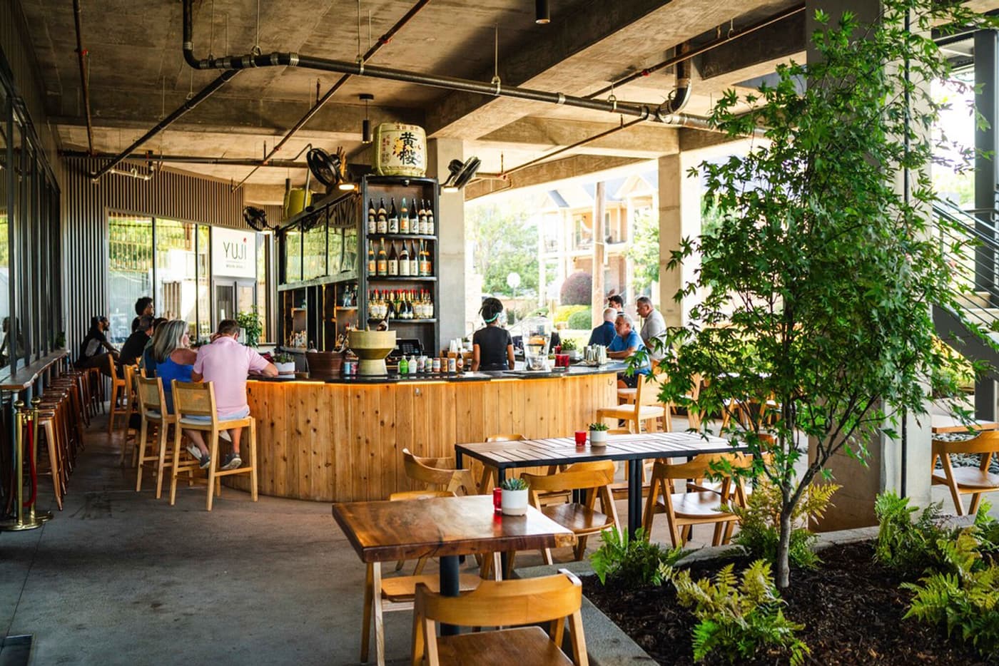 Outside Bar and Patio at Yuji