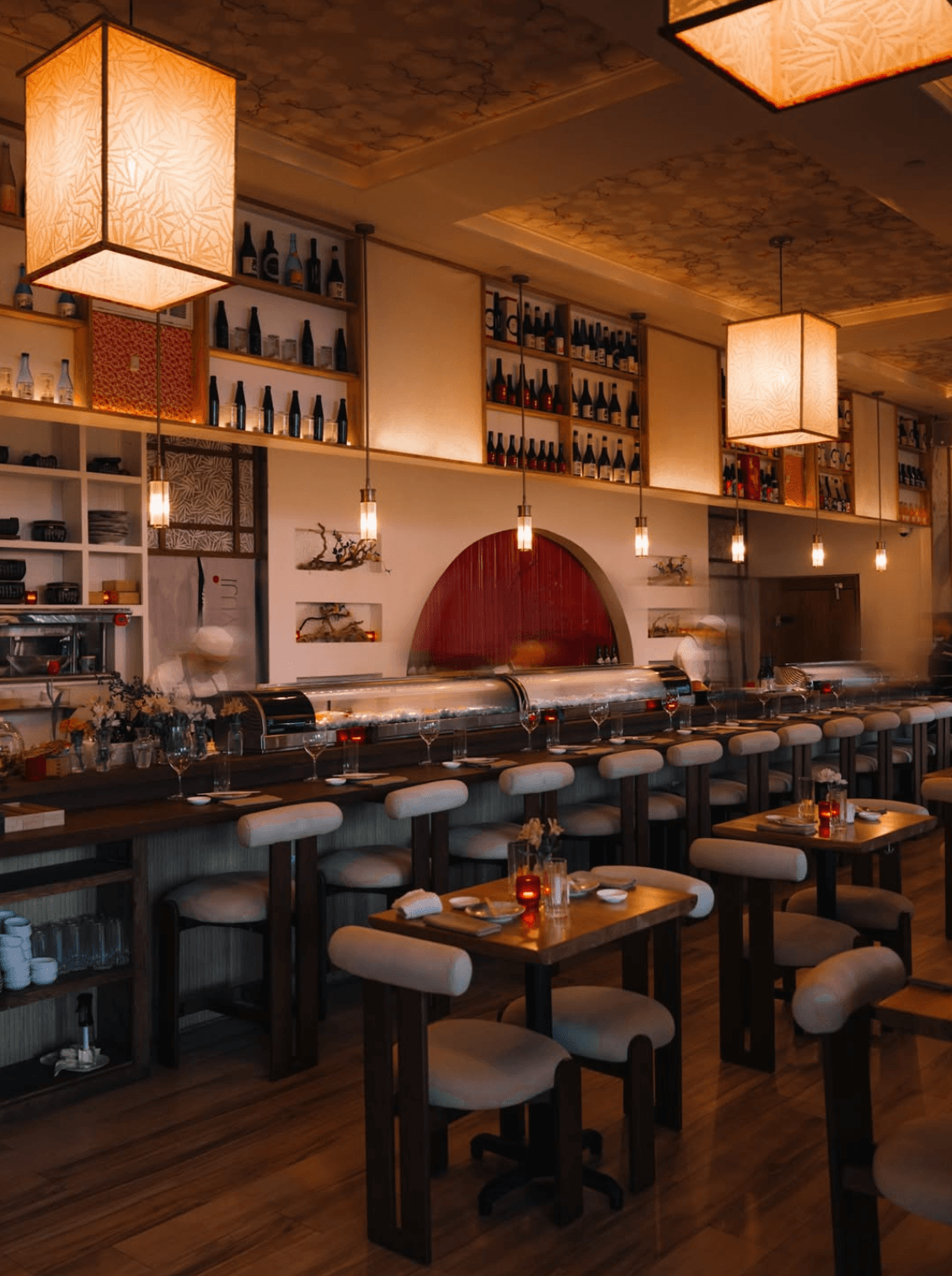 Dining detail at Yuji