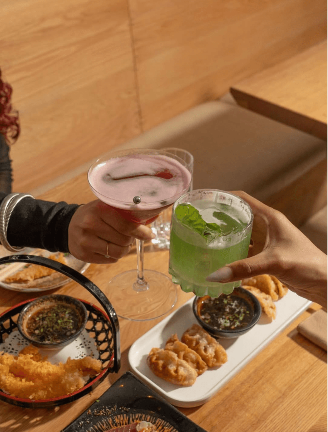 Patio drinks at Yuji